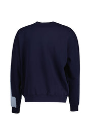 Sweatshirt PIXEL aus Baumwolle - Navy/Light Blue - Blau