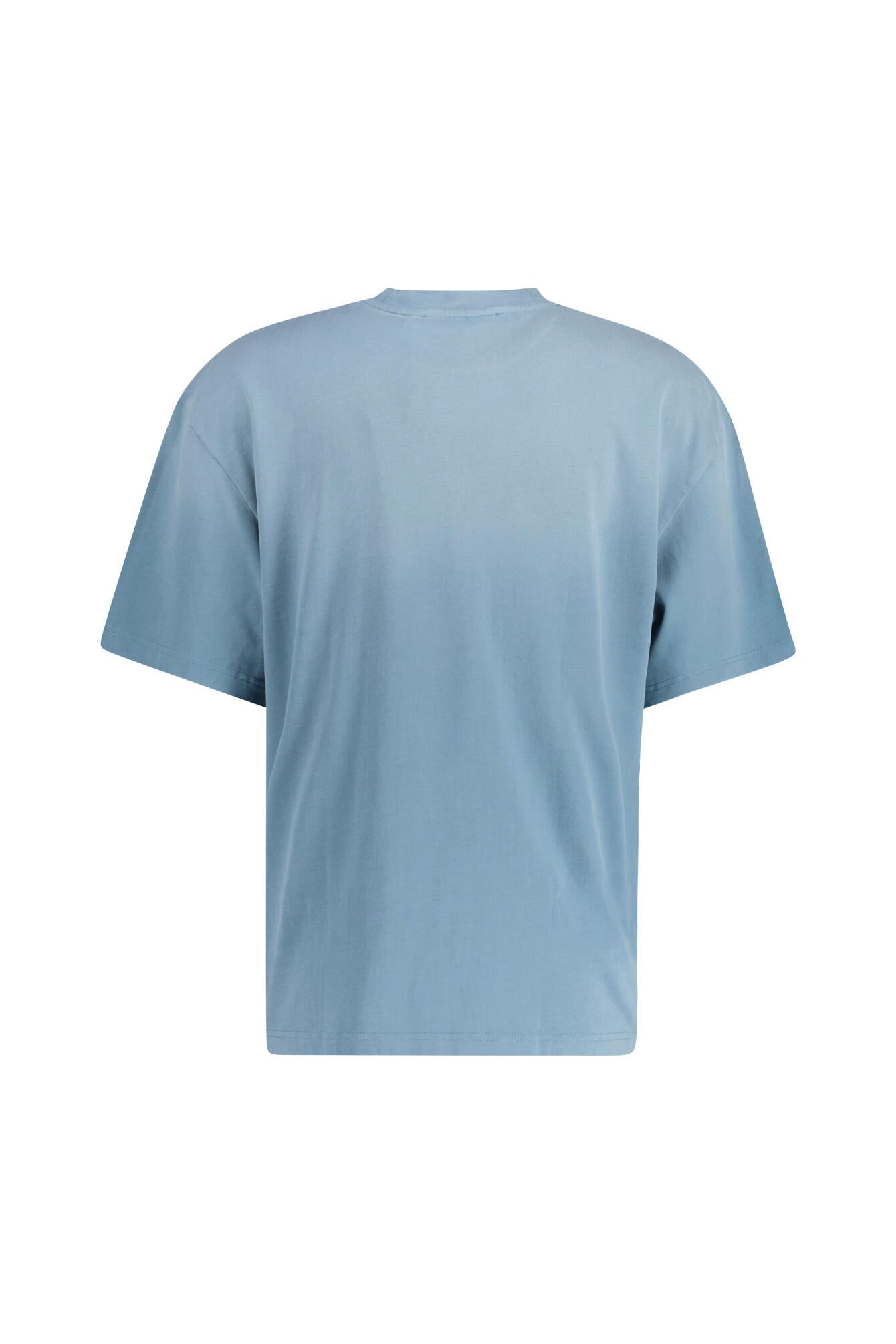 T-Shirt aus Baumwolle - Dusty Blue - Blau