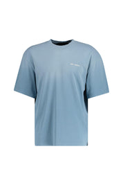 T-Shirt aus Baumwolle - Dusty Blue - Blau