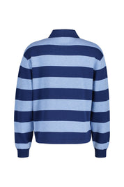 Polo Sweater FREY - Navy/Light Blue - Blau
