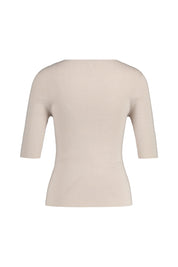 Strickshirt 3/4 Arm - 127 Stone - Beige