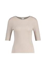 Strickshirt 3/4 Arm - 127 Stone - Beige