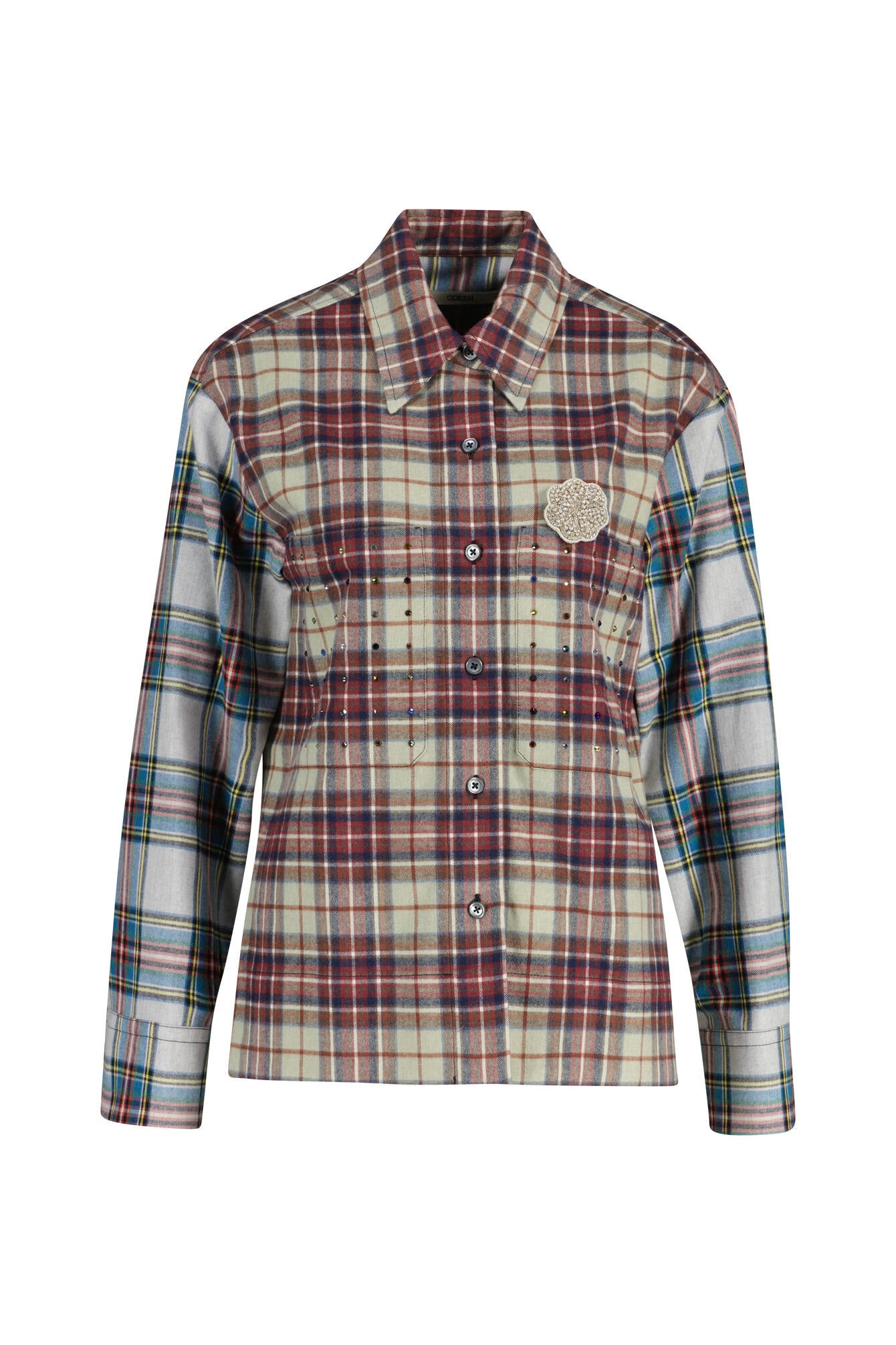 Flanellbluse aus Baumwolle - 1 Multi - Rot