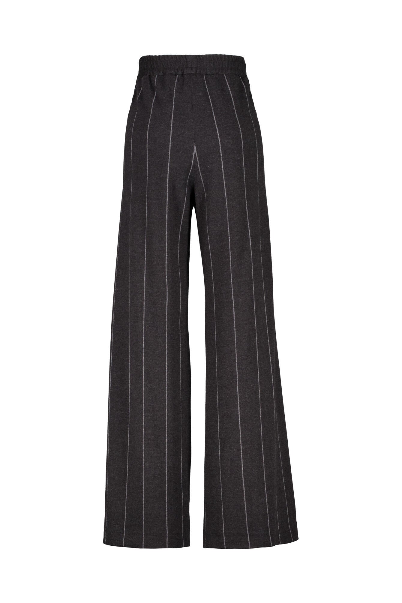 Schlupfhose gestreift Wide Leg - 990 Charcoal - Grau