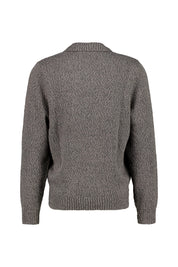 Strickpullover BILLY MOULINÉ aus Baumwolle - 100 Black - Grau