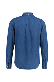 Jeanshemd Regular Fit aus Baumwolle - 452 Medium Indigo - Blau