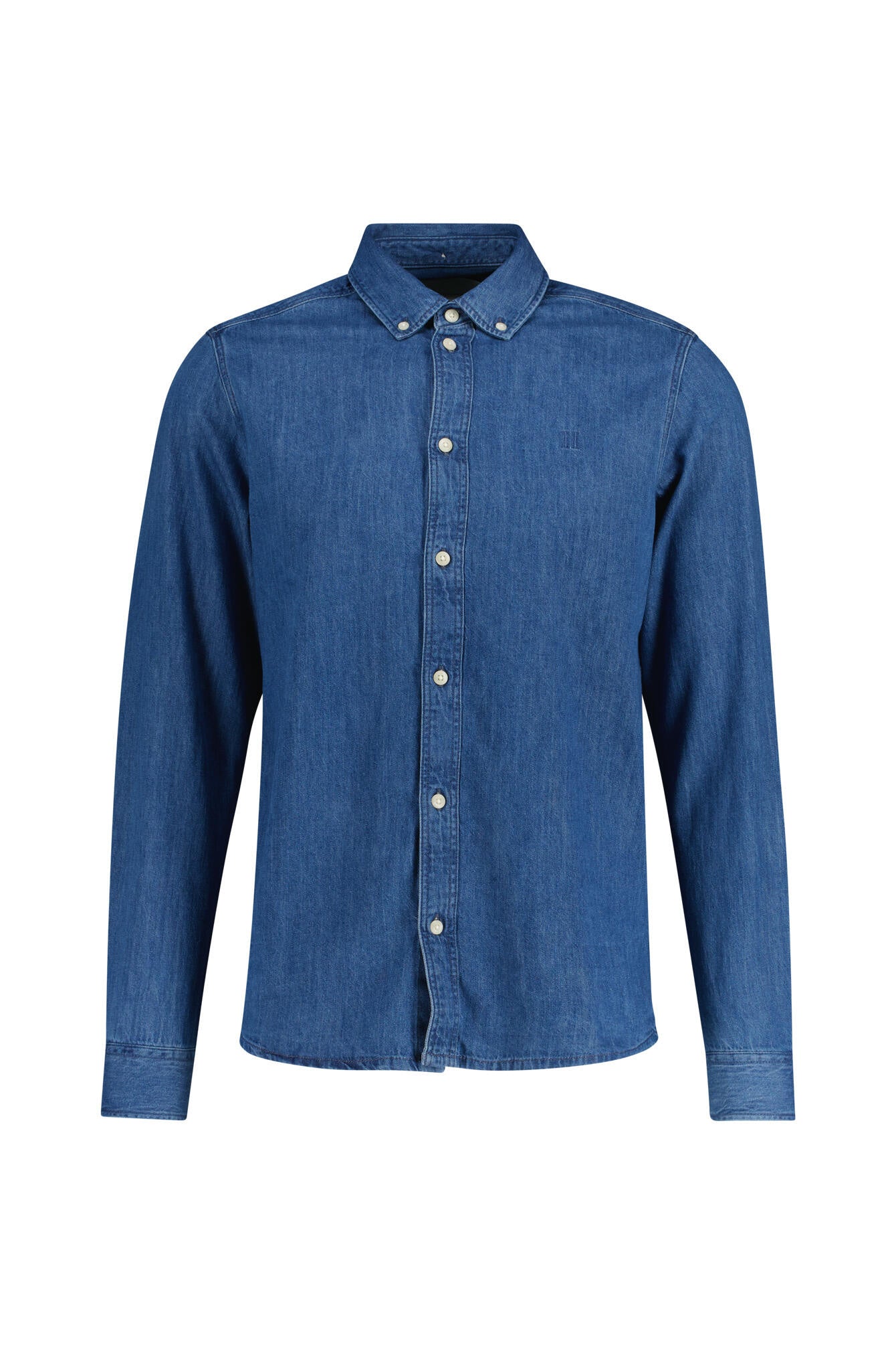 Jeanshemd Regular Fit aus Baumwolle - 452 Medium Indigo - Blau