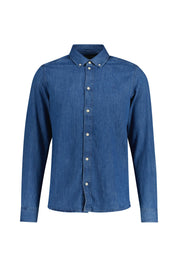 Jeanshemd Regular Fit aus Baumwolle - 452 Medium Indigo - Blau