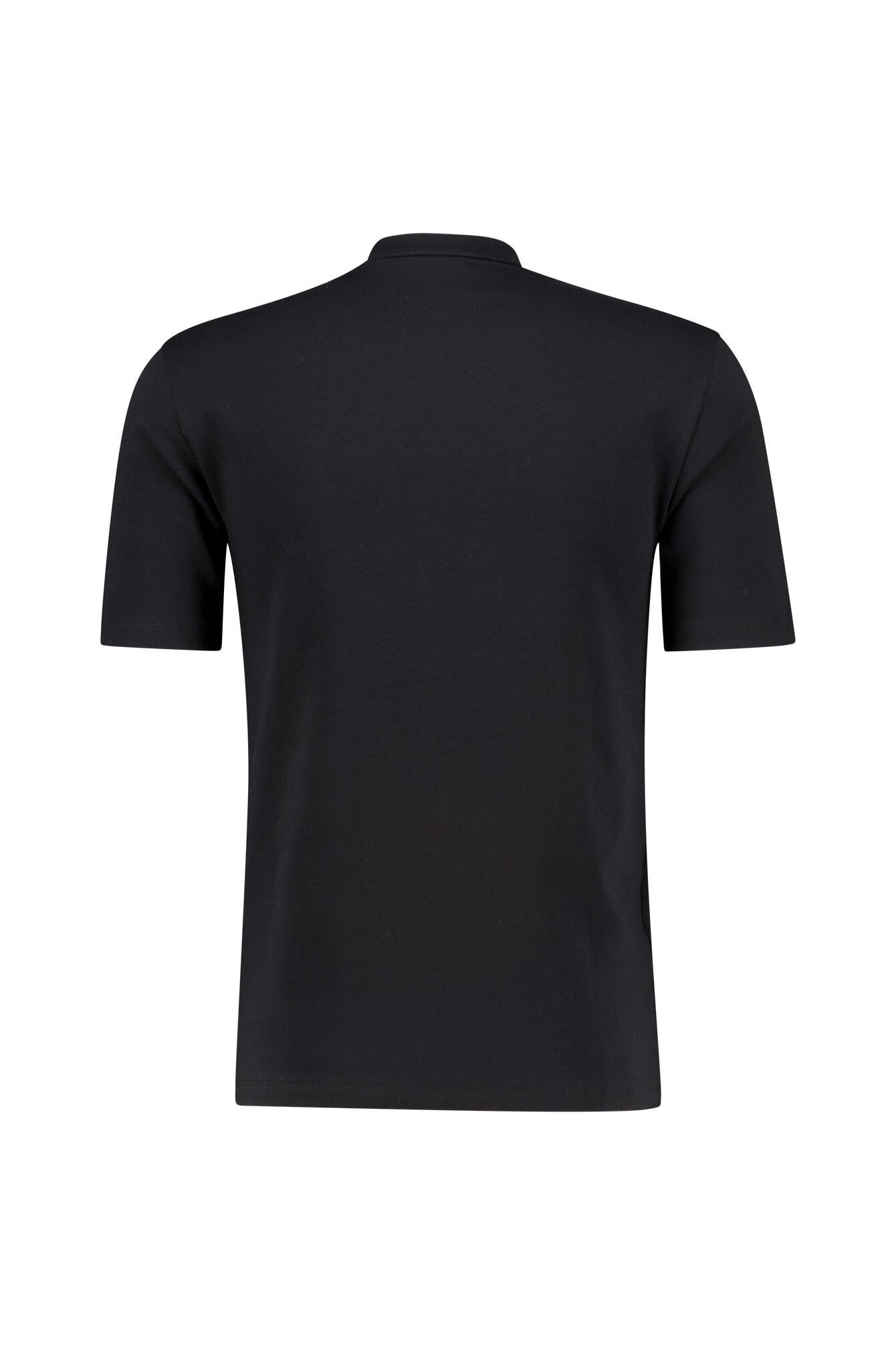 T-Shirt aus Baumwolle - 2 Black - Schwarz