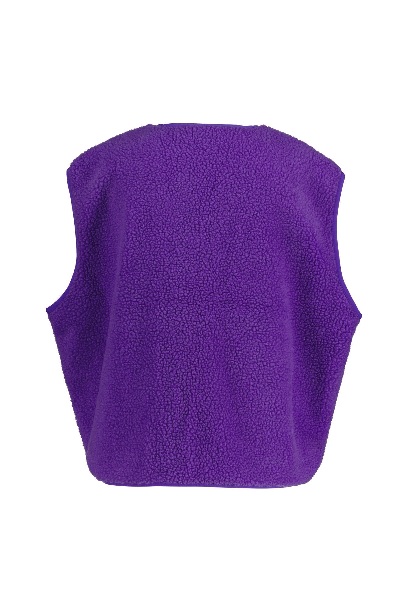 Fleeceweste mit V-Ausschnitt - Purple - Violett