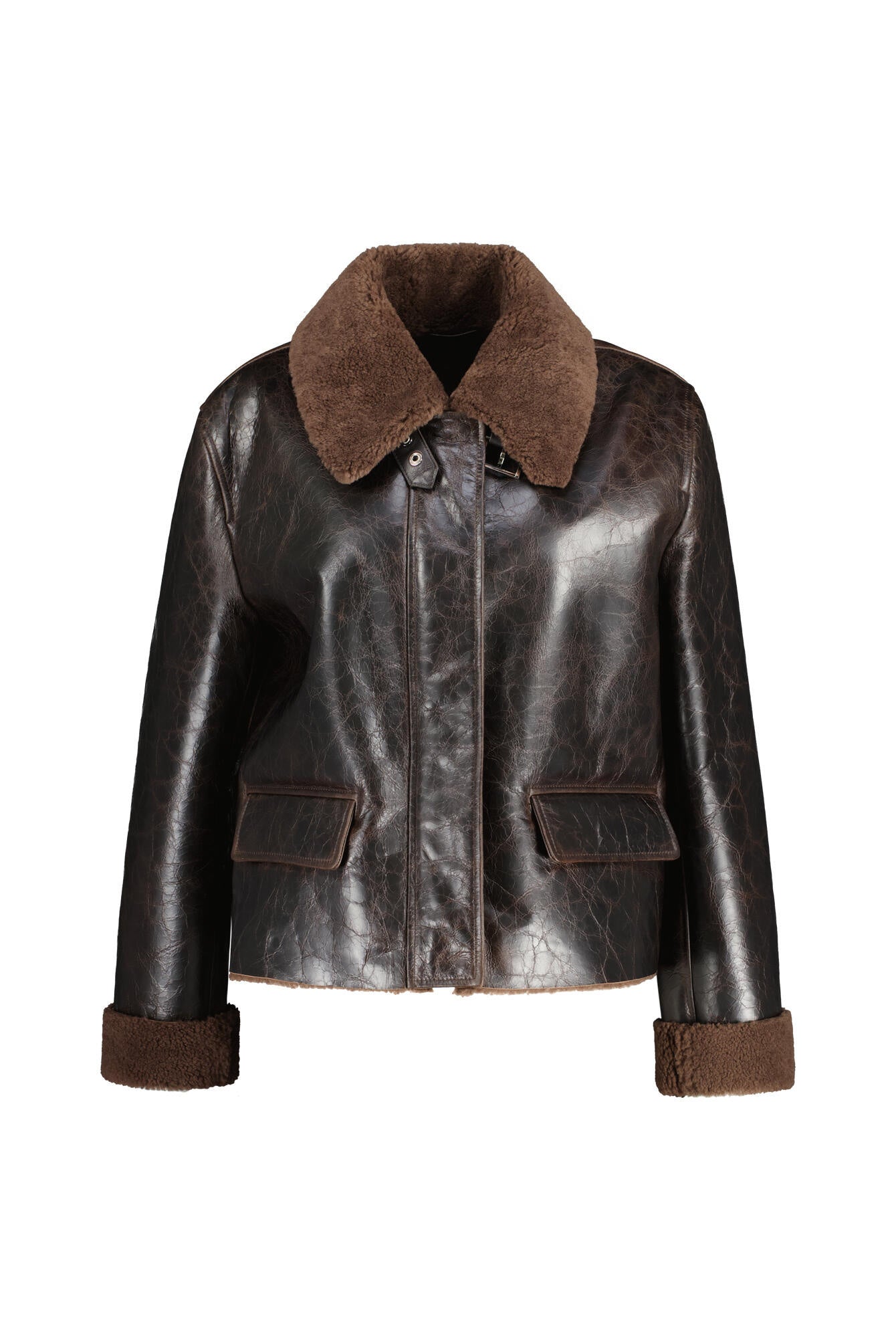 Lederjacke - 789 - Braun
