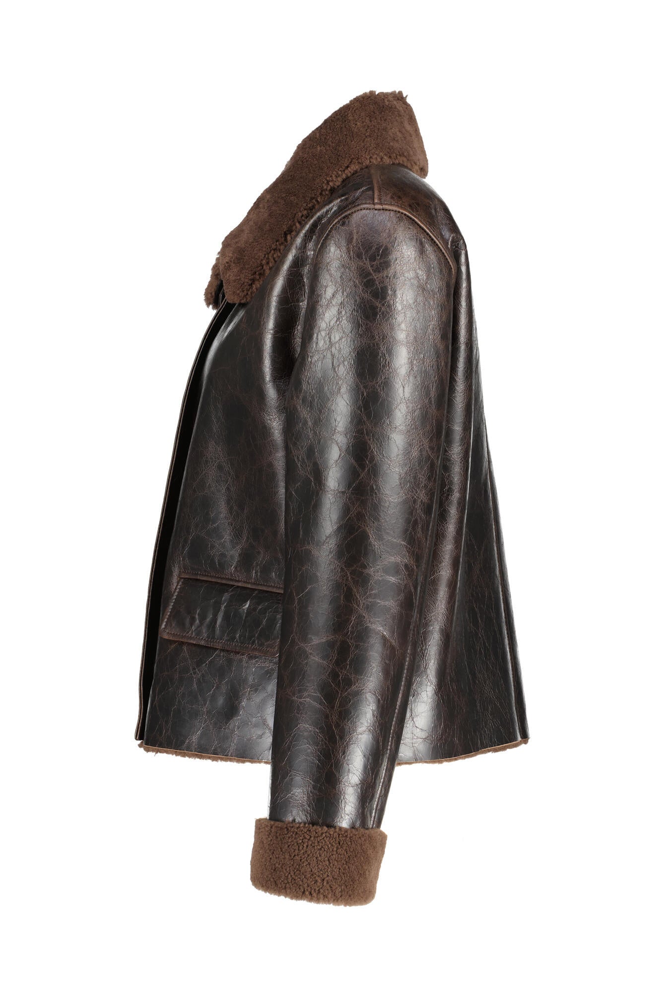 Lederjacke - 789 - Braun
