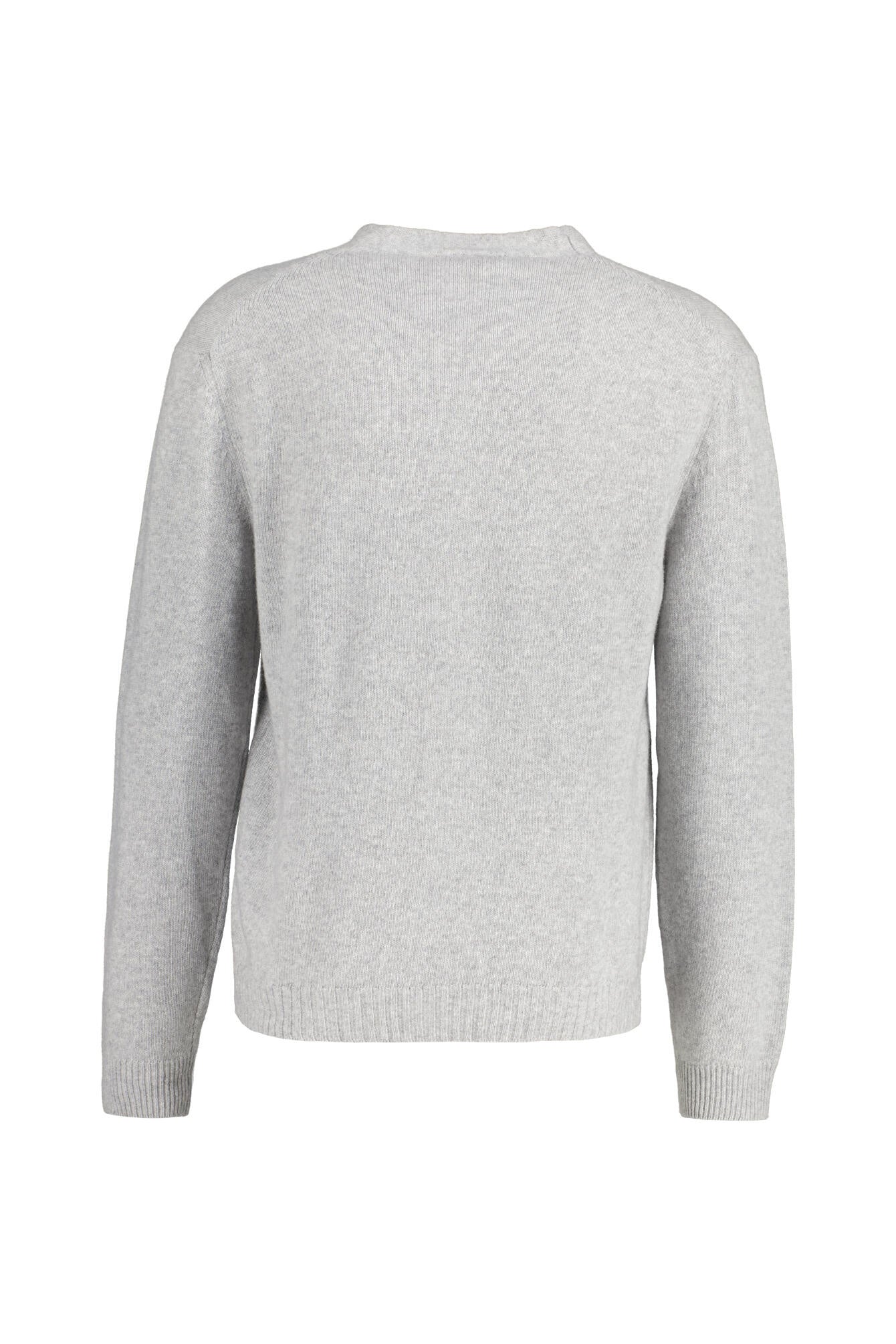 Strick-Cardigan aus Merinowolle - 0011 - Grau