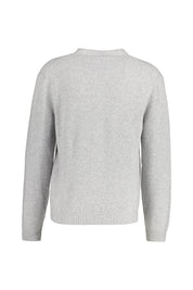Strick-Cardigan aus Merinowolle - 0011 - Grau