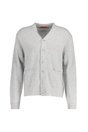 Strick-Cardigan aus Merinowolle - 0011 - Grau
