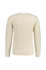 Strickpullover aus Merinowolle - 0001 - Weiß