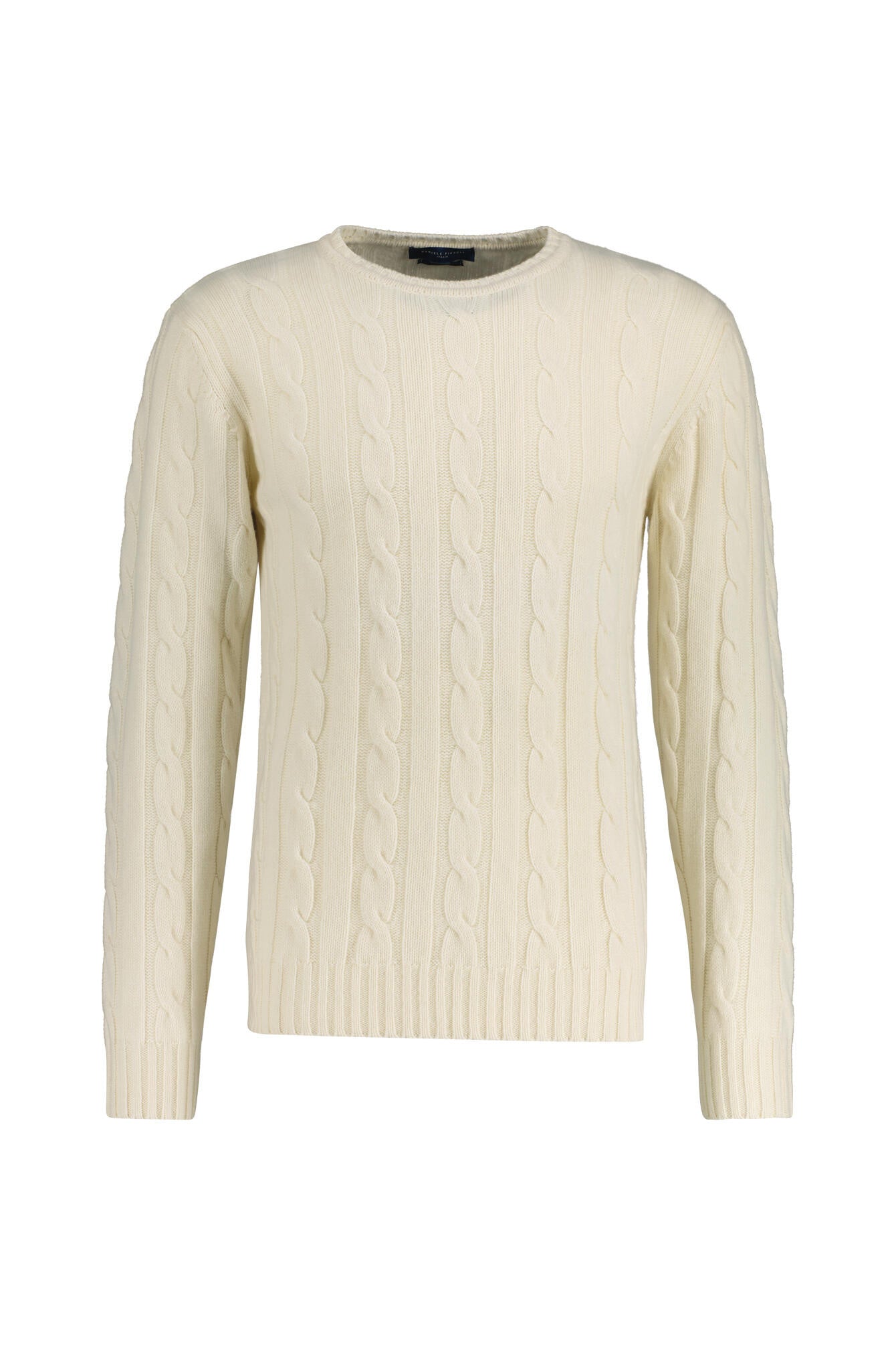 Strickpullover aus Merinowolle - 0001 - Weiß