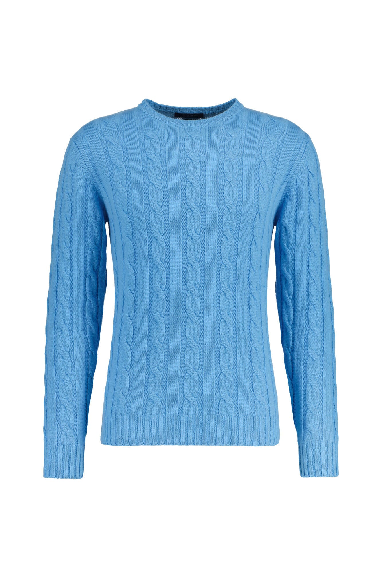 Strickpullover aus Merinowolle - 0020 - Blau