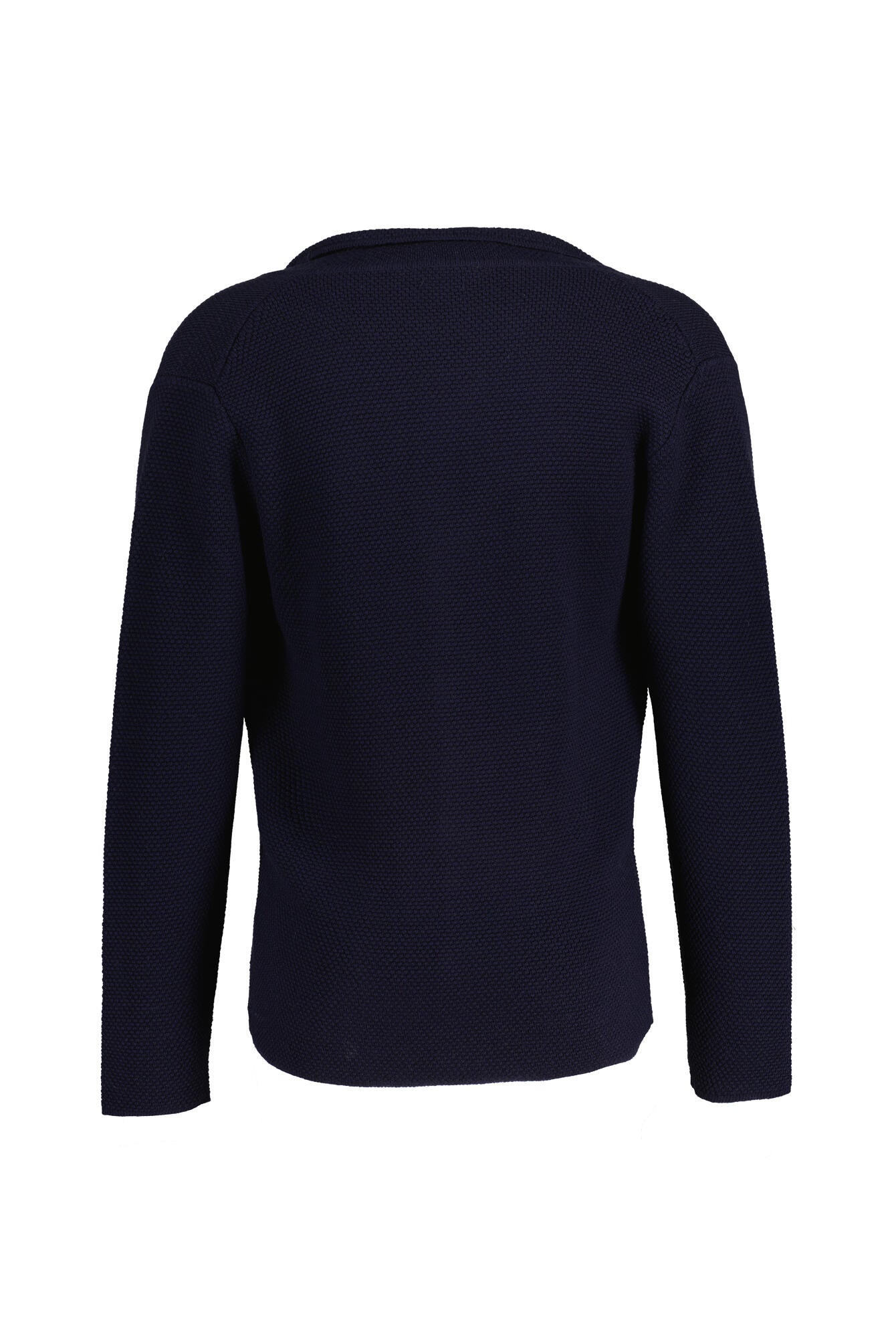 Strick-Sakko aus Merinowolle - 0023 - Blau