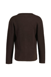 Strick-Sakko aus Merinowolle - 0033 - Braun
