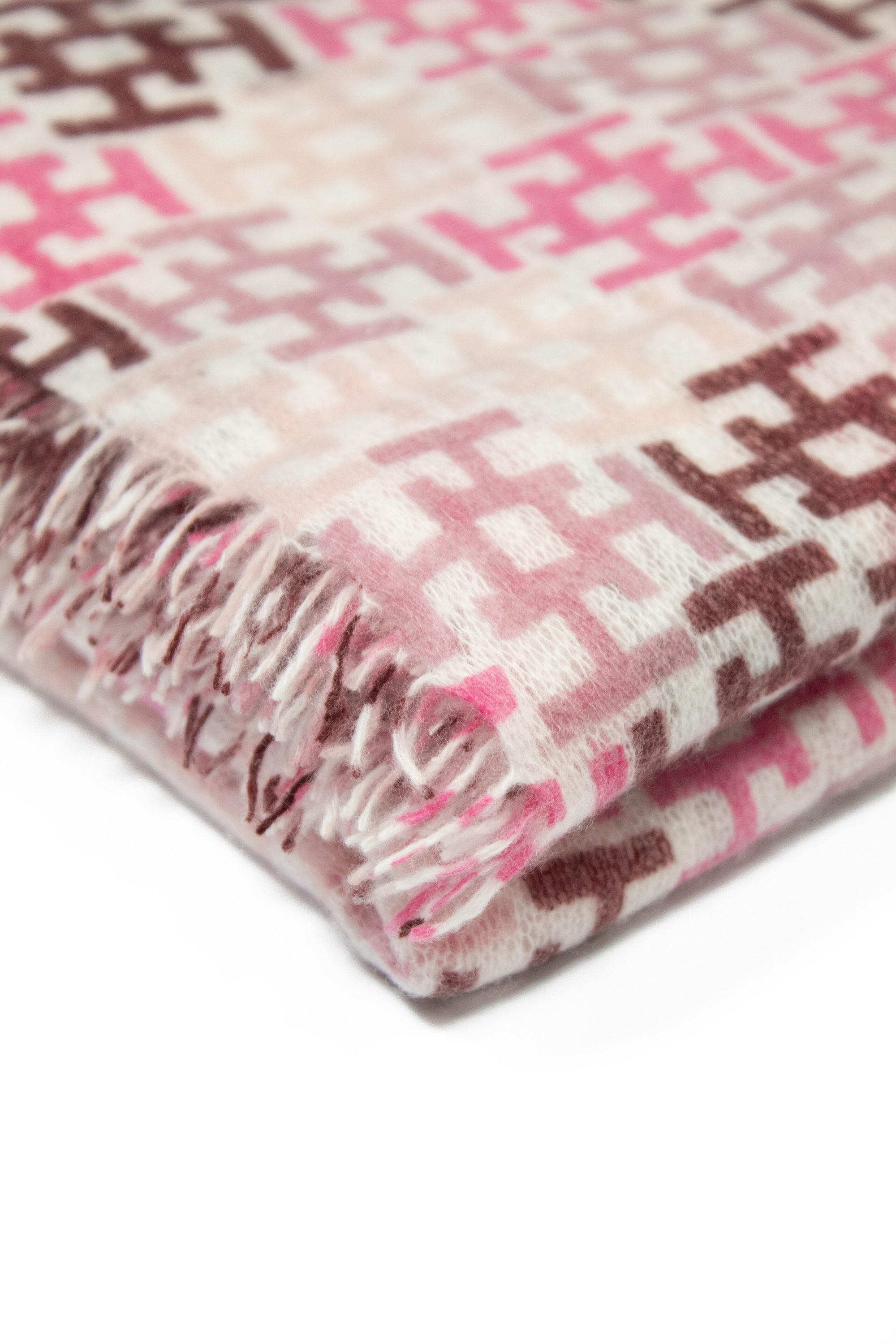 Schal ALIKI aus Kaschmir - 252K - Rosa