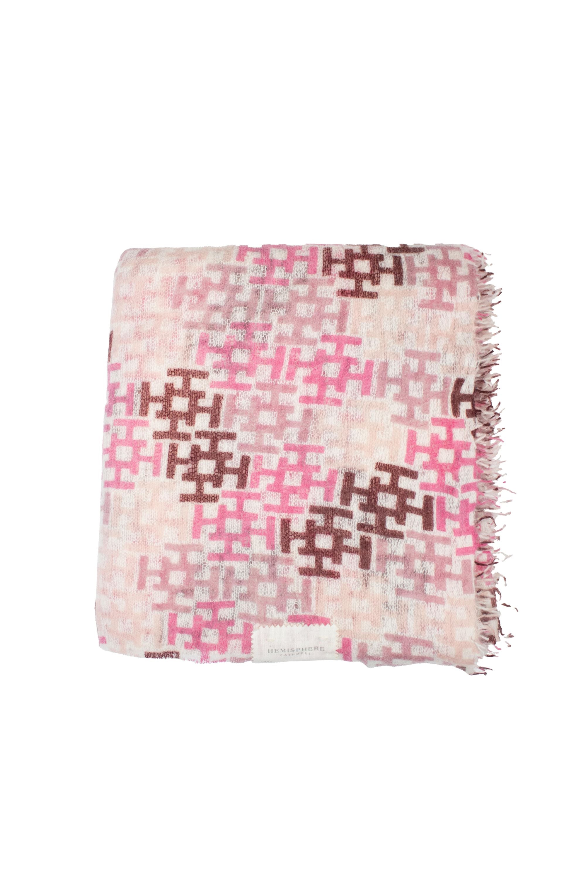 Schal ALIKI aus Kaschmir - 252K - Rosa