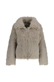 Jacke NEW XANA in Felloptik - 56441 Dust Grey - Grau