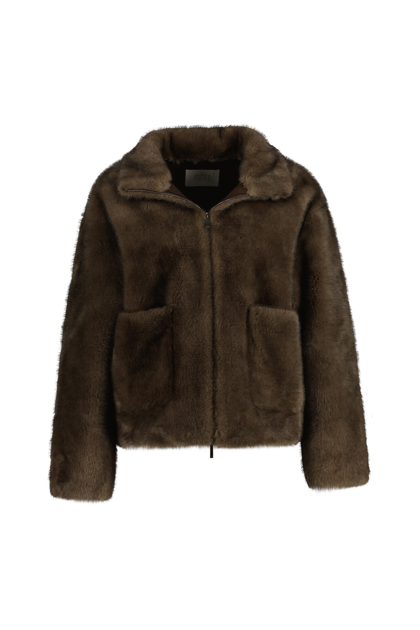 Jacke HOLUNDA mit Felloptik - 171717 Mokka - Braun