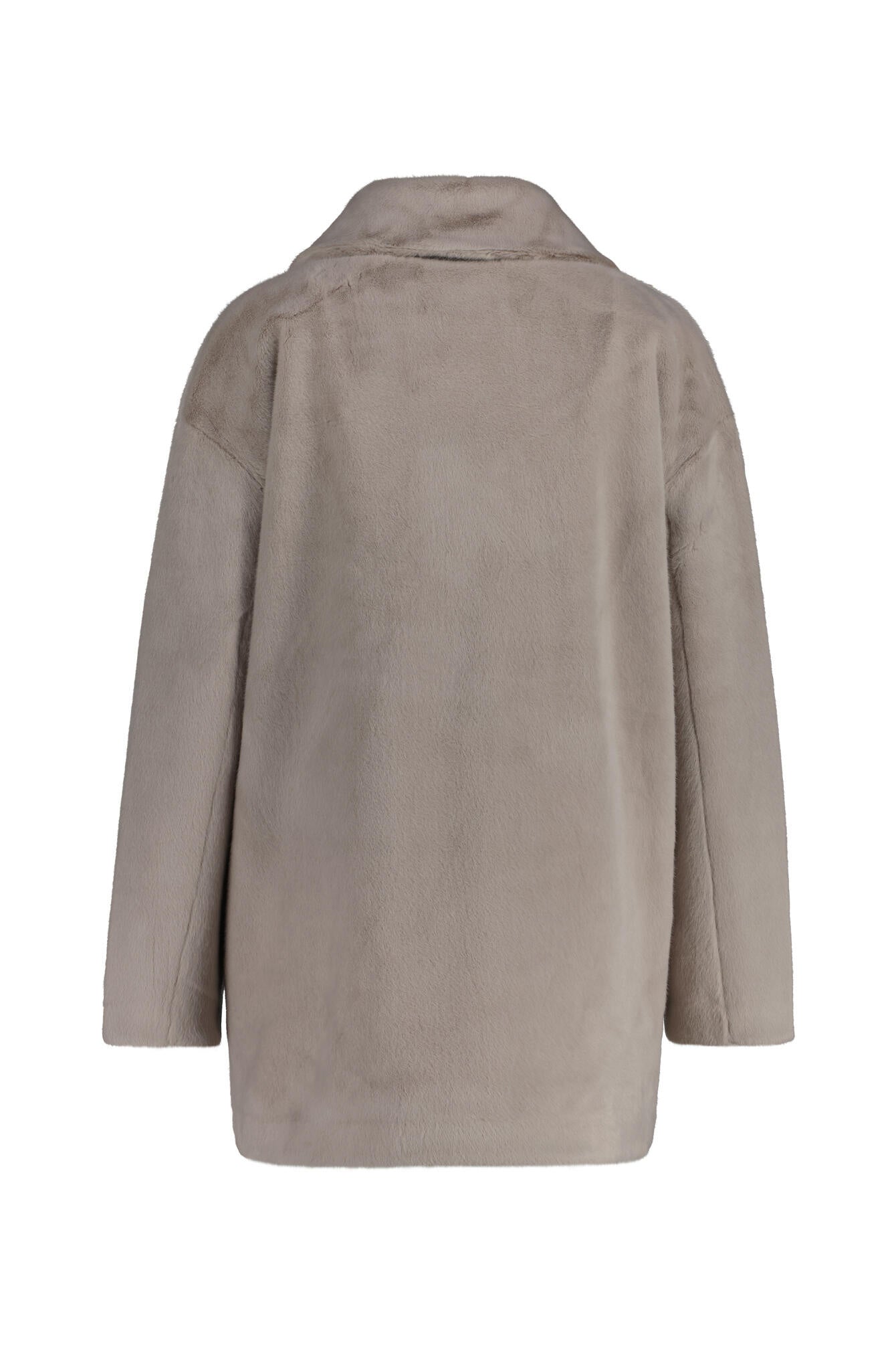 Jacke HEDA in Felloptik - 030 Light Grey - Grau