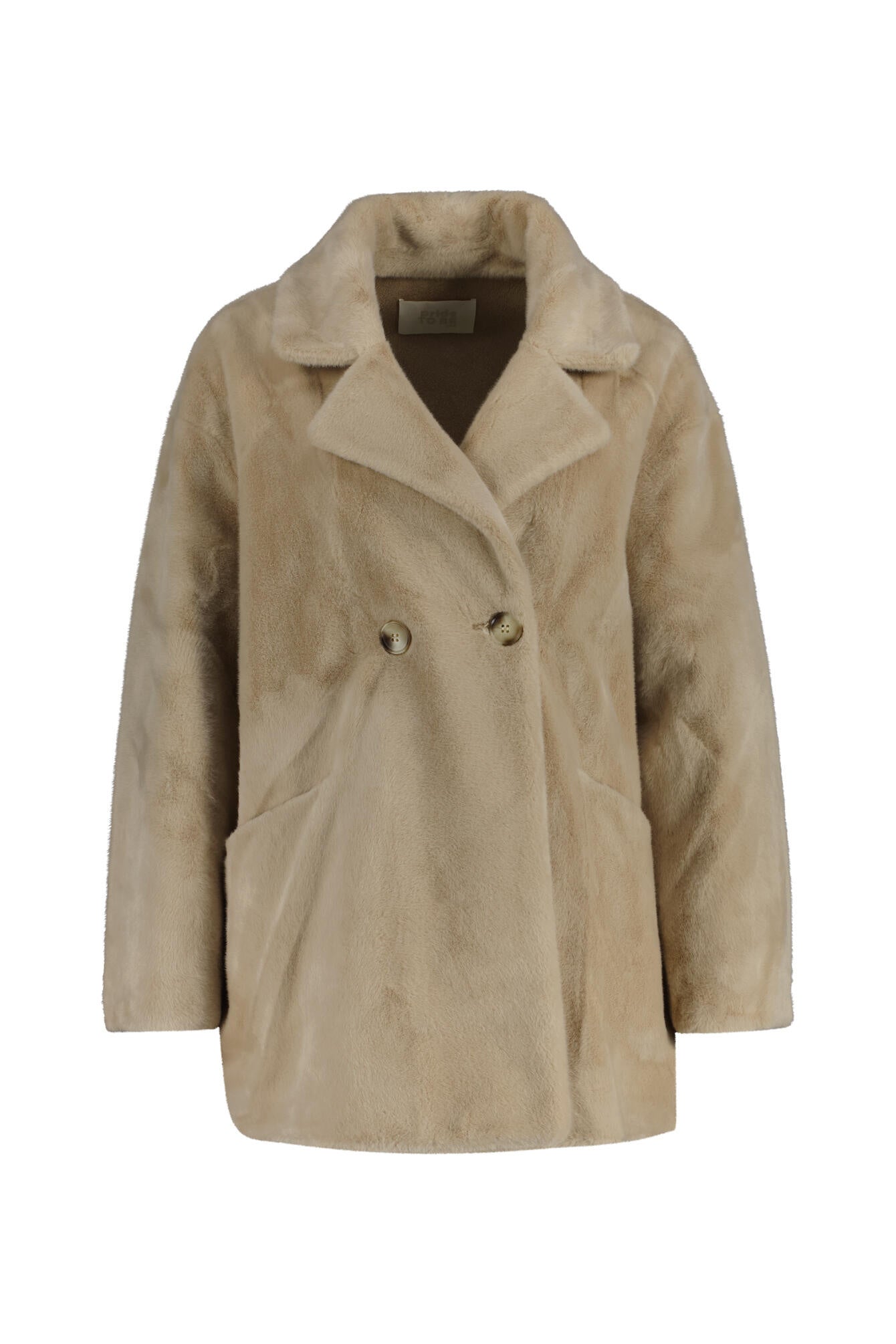 Jacke HEDA in Felloptik - 135 Sand - Beige