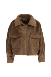 Jacke VANA in Felloptik - 0833 Light Brown - Braun