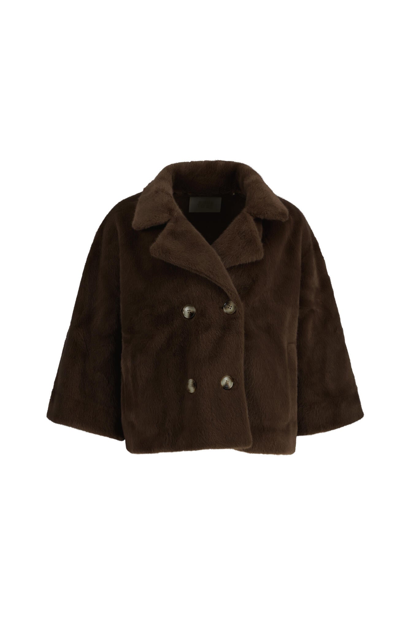 Jacke DOLORES in Felloptik - 0833 Light Brown - Braun