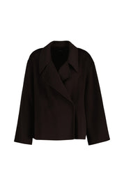 Übergangsjacke MALIKA aus Wolle - Umber - Braun