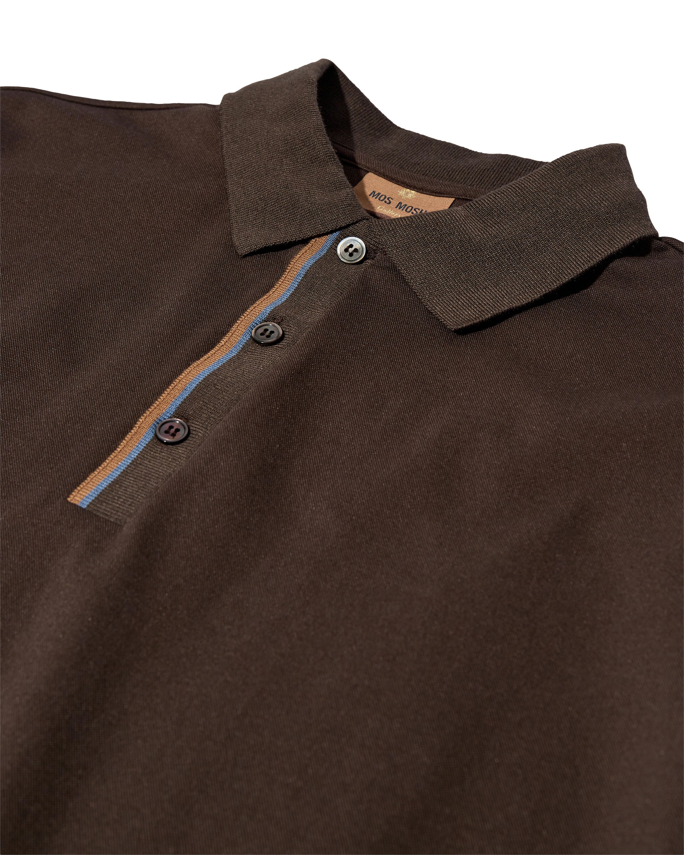 Poloshirt aus Baumwollmix - 769 Chocolate Brown - Braun