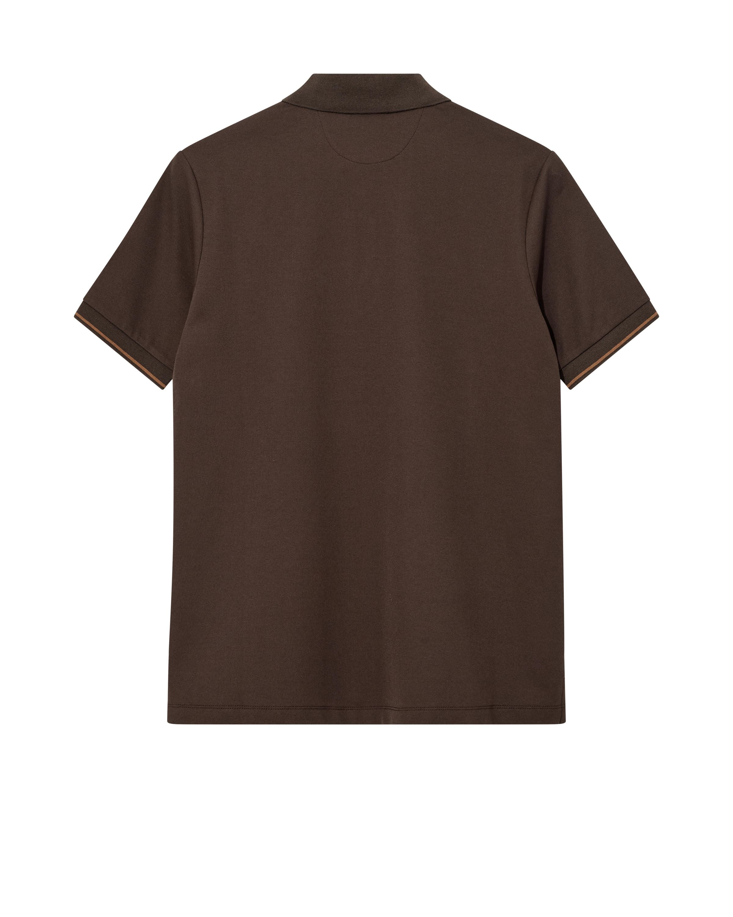 Poloshirt aus Baumwollmix - 769 Chocolate Brown - Braun
