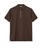 Poloshirt aus Baumwollmix - 769 Chocolate Brown - Braun