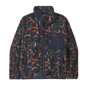 Gemusterte Fleecejacke - Dried Vanilla - Orange