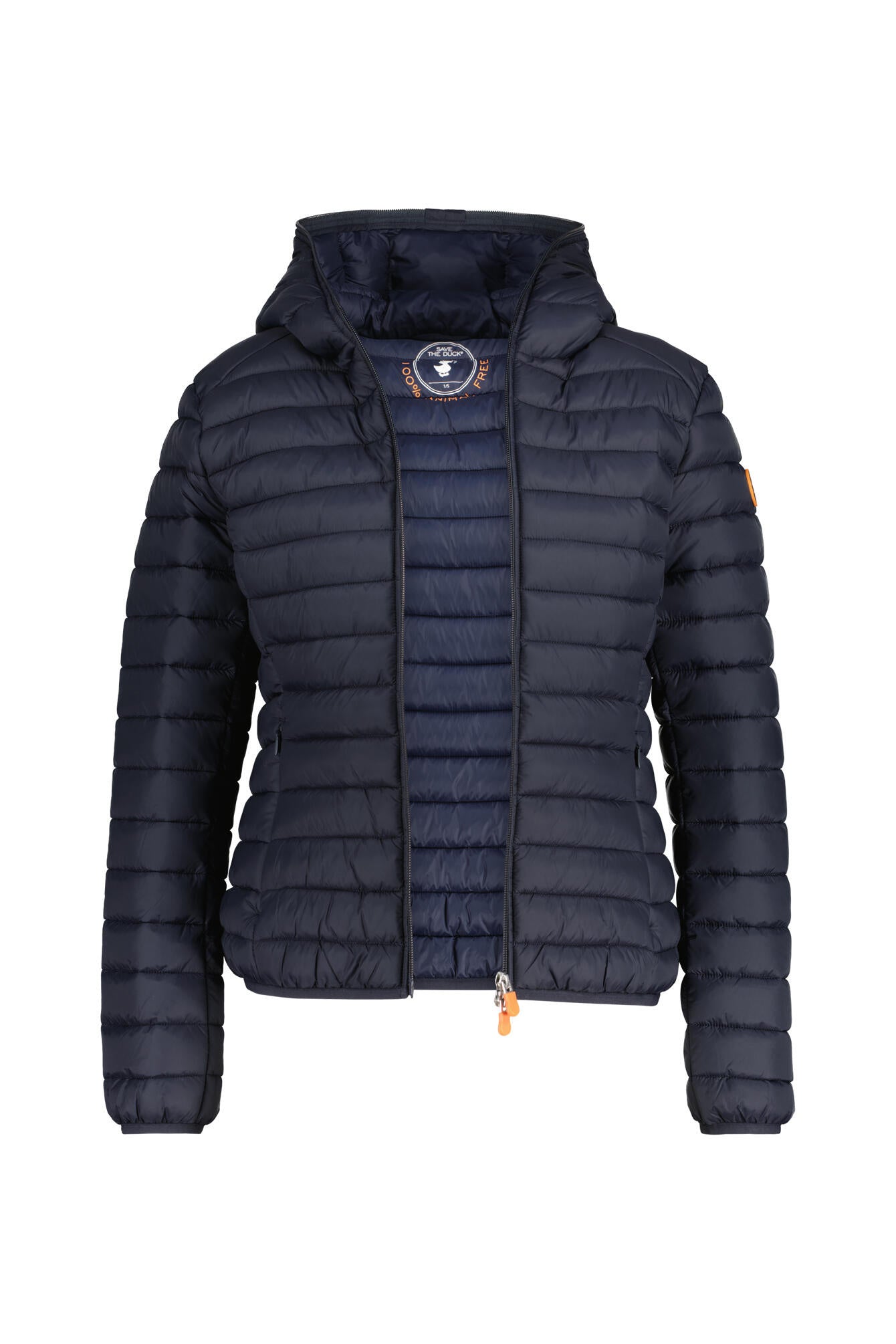 Steppjacke mit Kapuze - 90010 Blue Black - Schwarz