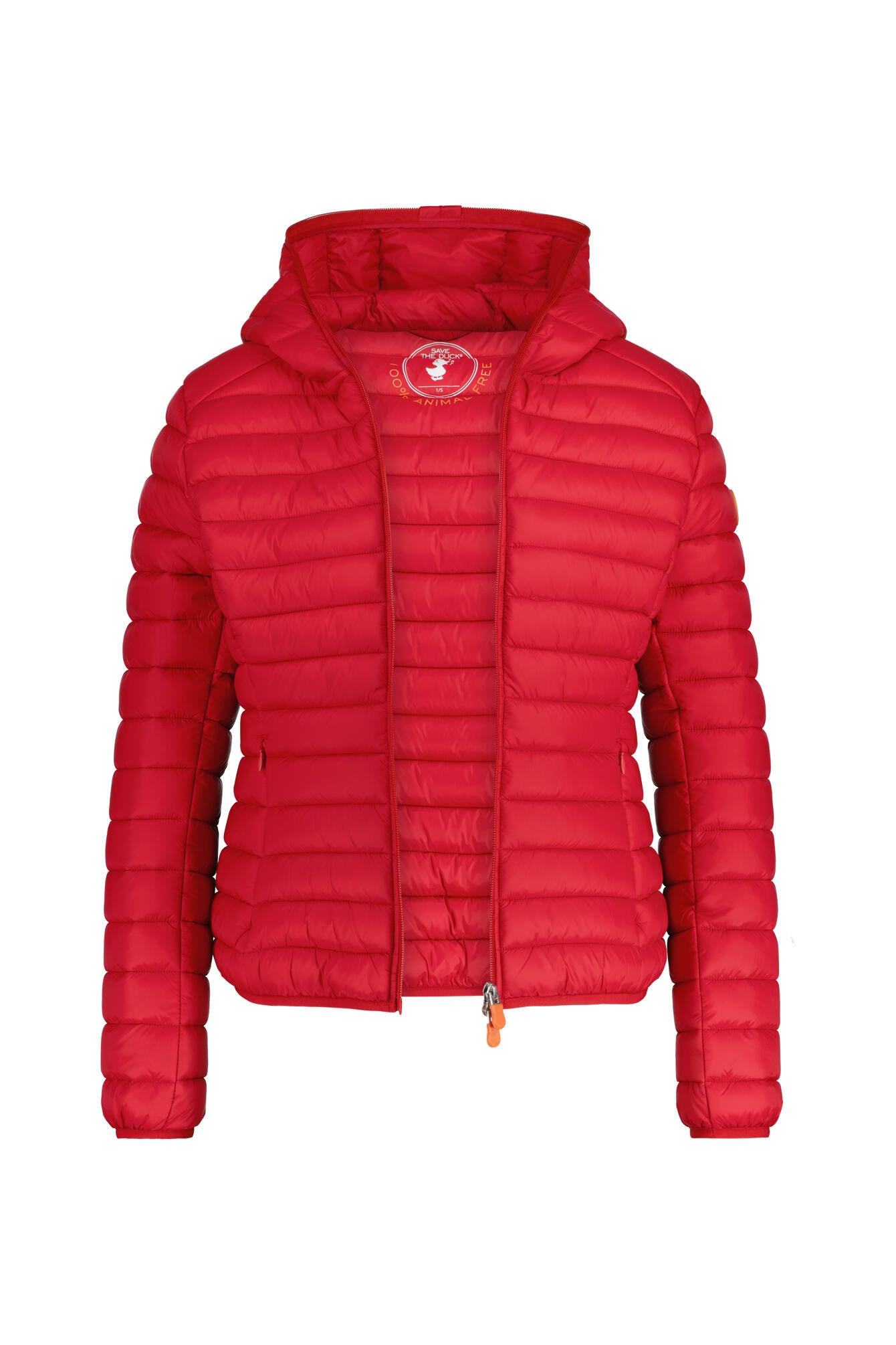 Steppjacke mit Kapuze - 70014 Tango Red - Rot
