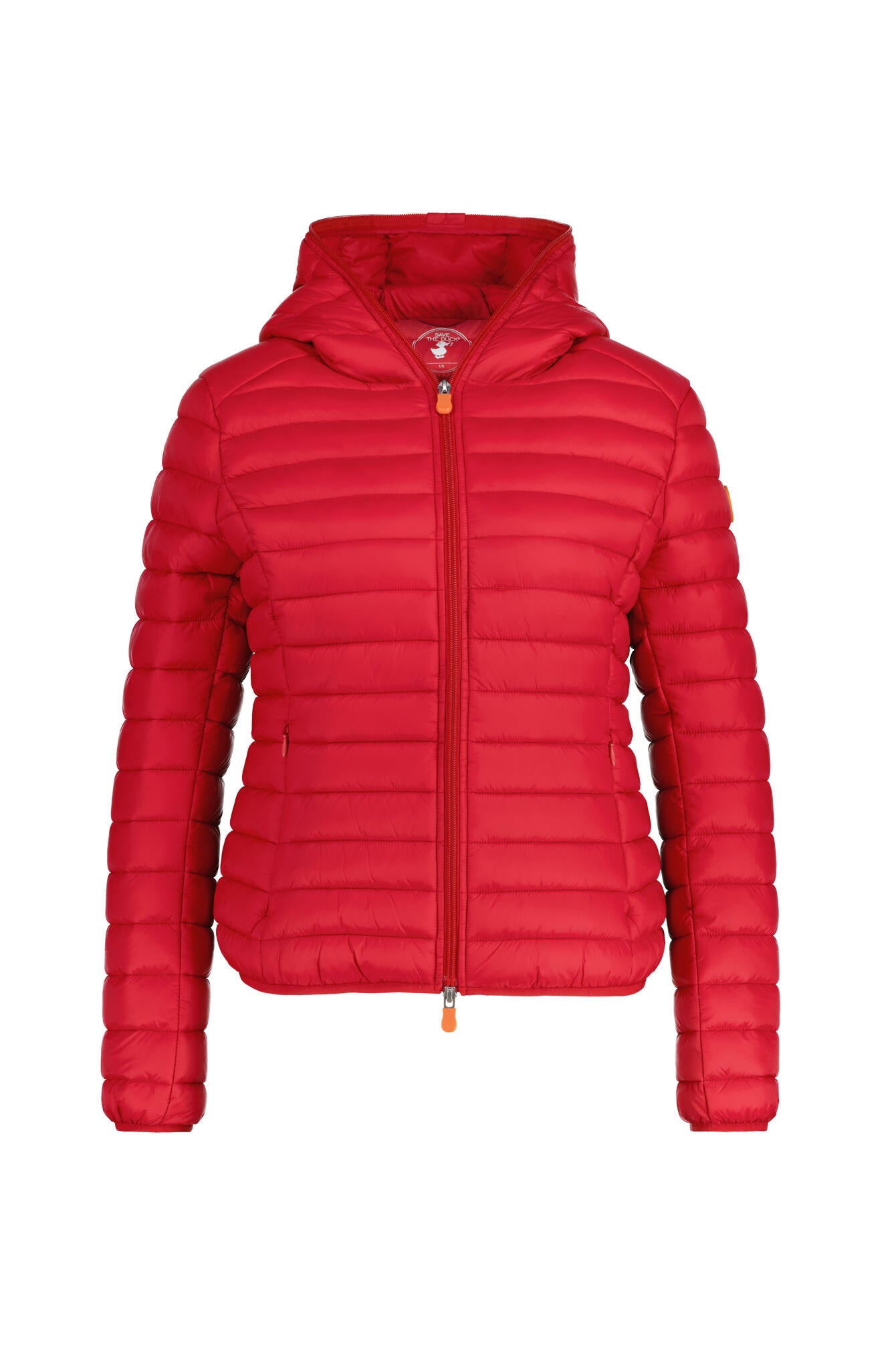 Steppjacke mit Kapuze - 70014 Tango Red - Rot