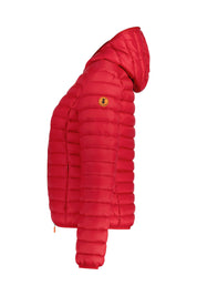 Steppjacke mit Kapuze - 70014 Tango Red - Rot