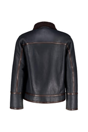 Lederjacke Regular Fit - 890 - Schwarz