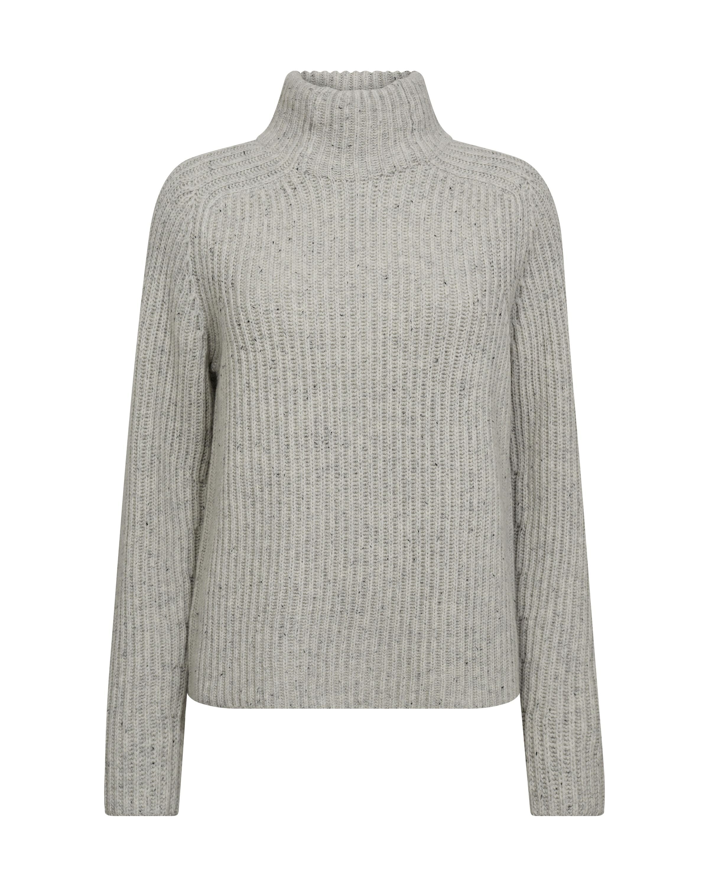 Strickpullover mit Rollkragen - 876 Light Grey - Grau