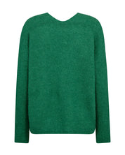 Strickpullover mit V-Ausschnitt - 838 Amazon - Grün