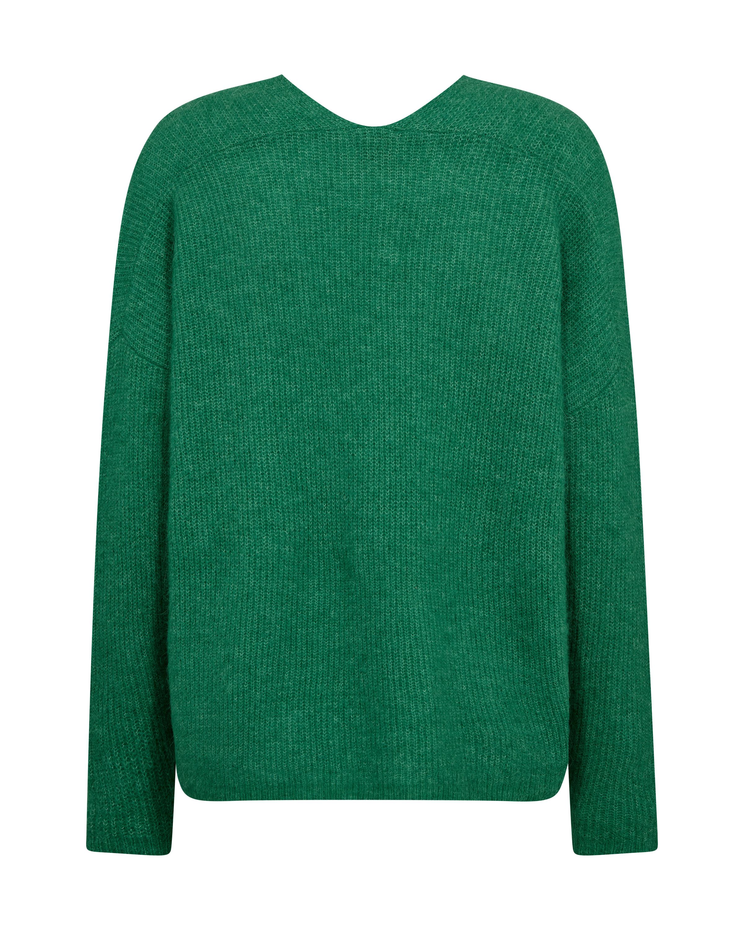 Strickpullover mit V-Ausschnitt - 838 Amazon - Grün