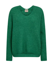 Strickpullover mit V-Ausschnitt - 838 Amazon - Grün