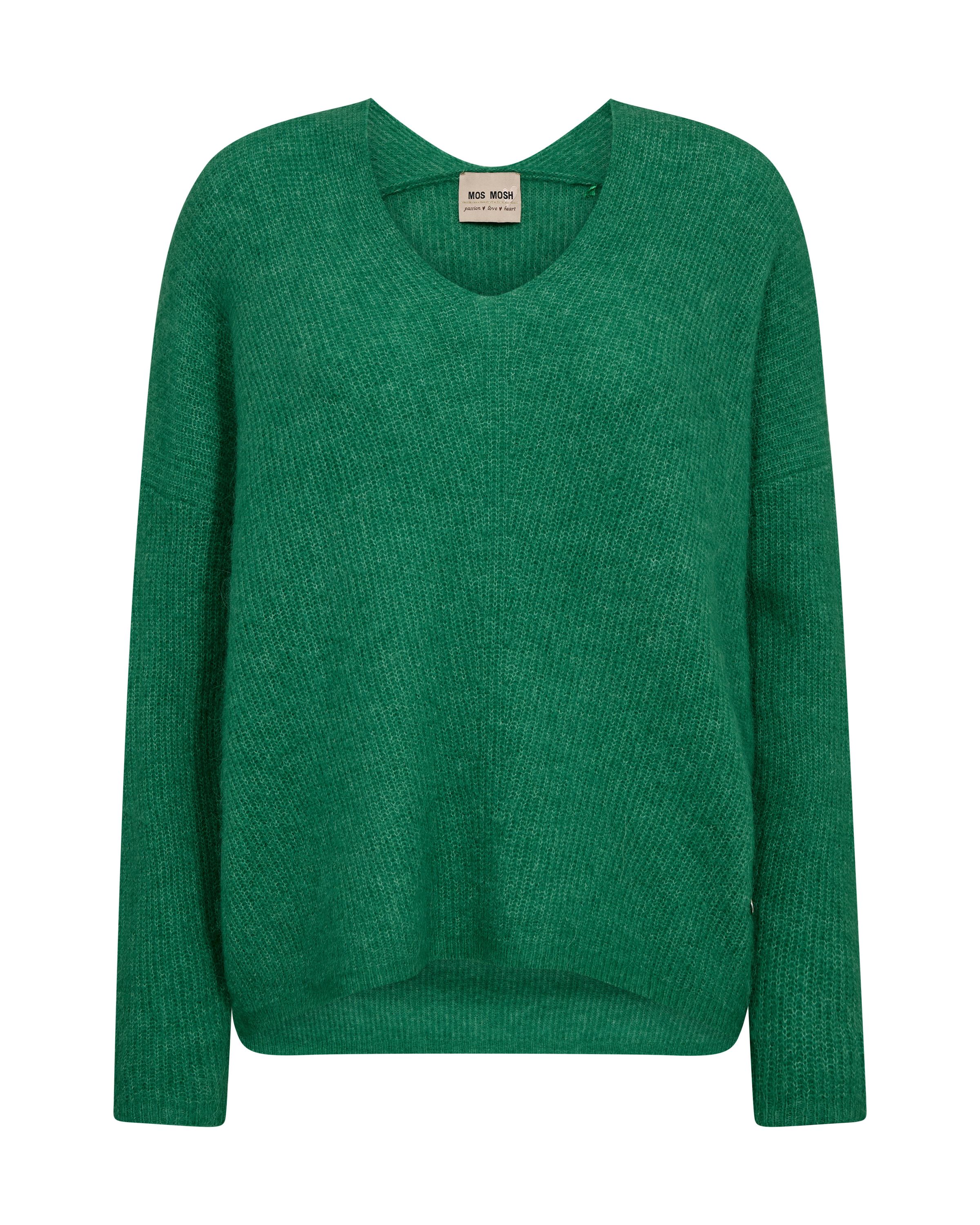 Strickpullover mit V-Ausschnitt - 838 Amazon - Grün