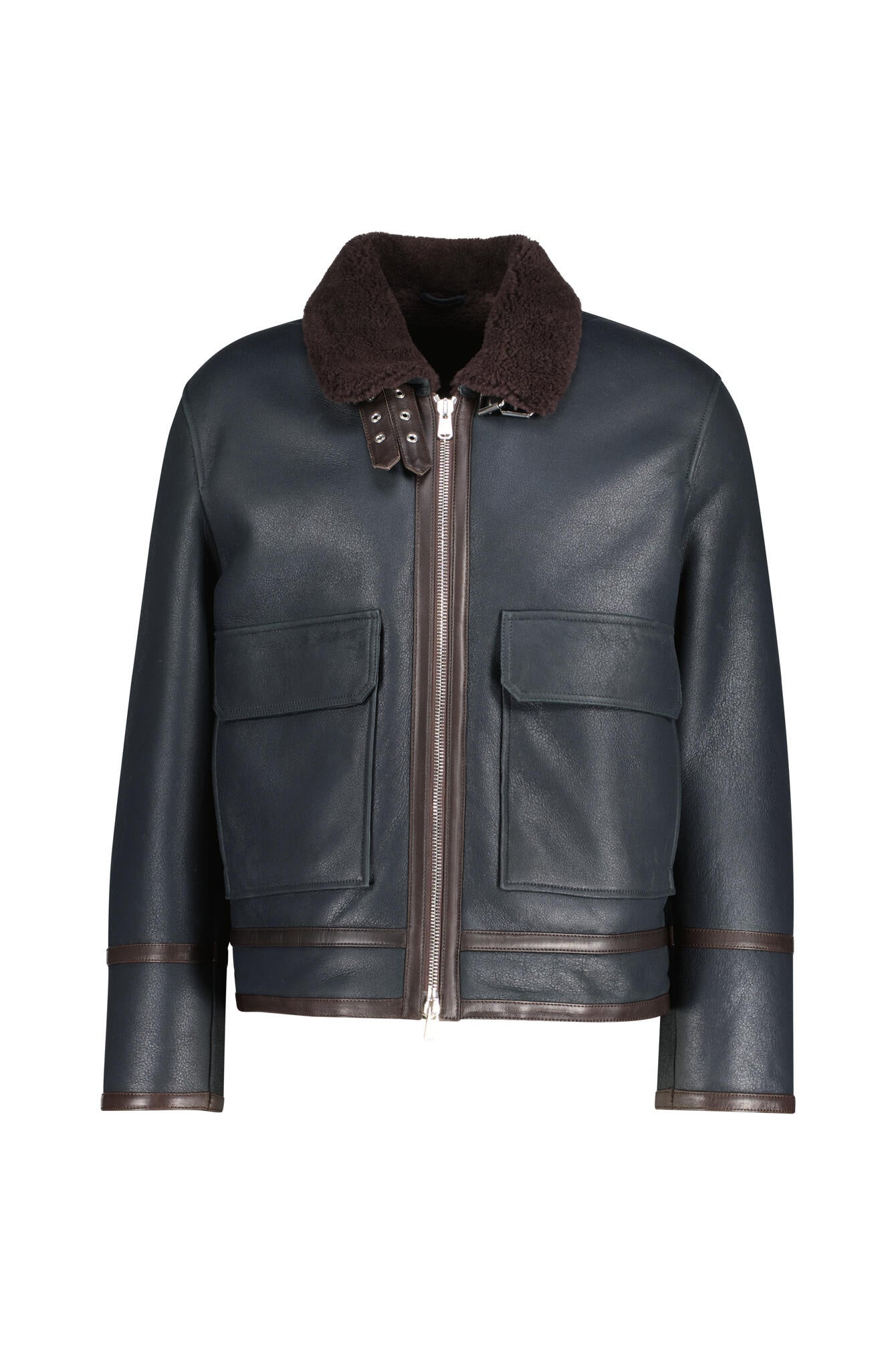 Lederjacke Regular Fit - 890 - Schwarz