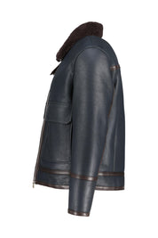 Lederjacke Regular Fit - 890 - Schwarz