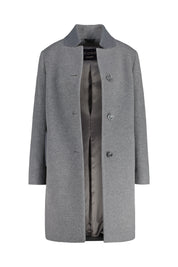 Mantel aus Wolle - Grau